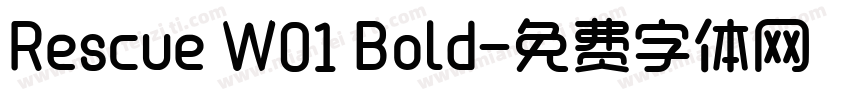 Rescue W01 Bold字体转换